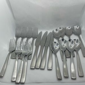 Mikasa Delano 20-Piece Stainless Steel Flatware Set, Service For 4 - #5084358